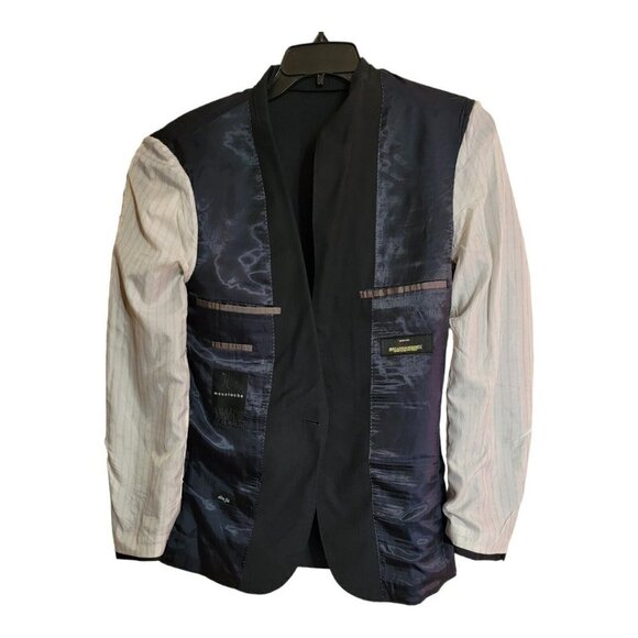 Blazer - Holland and Sherry By Moustache Slim Fit Size 48 Blue Sportcoat Jacket - Picture 3 of 16